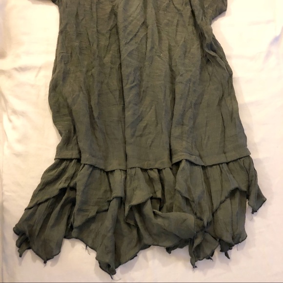 Monoreno Olive Green Dress Size M - Picture 3 of 6